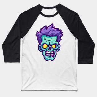 Zombie Face Baseball T-Shirt